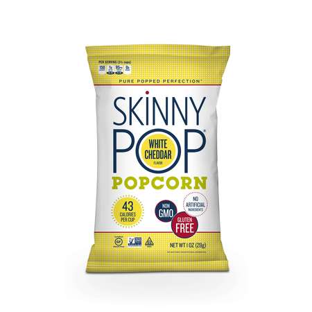 Skinnypop Skinnypop Popcorn Gluten Free White Cheddar Popcorn 1 oz., PK12 1014435